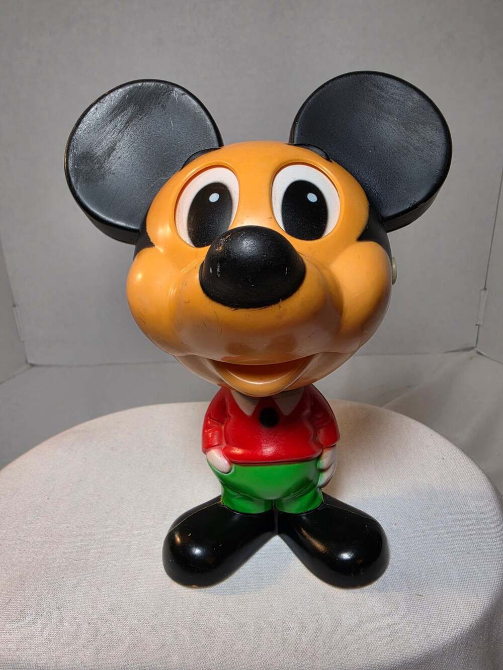 1976 Mattel Mickey Mouse Chatter Chums Talking Pull String Disney Toy WORKS